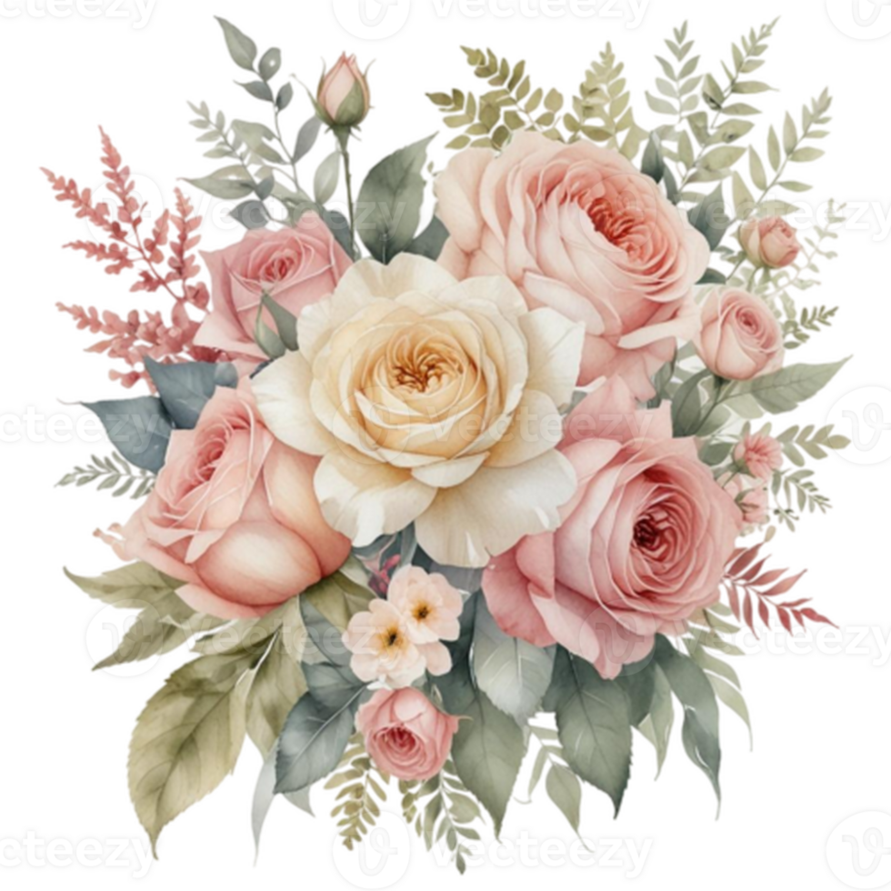 Watercolor Floral Bouquet png