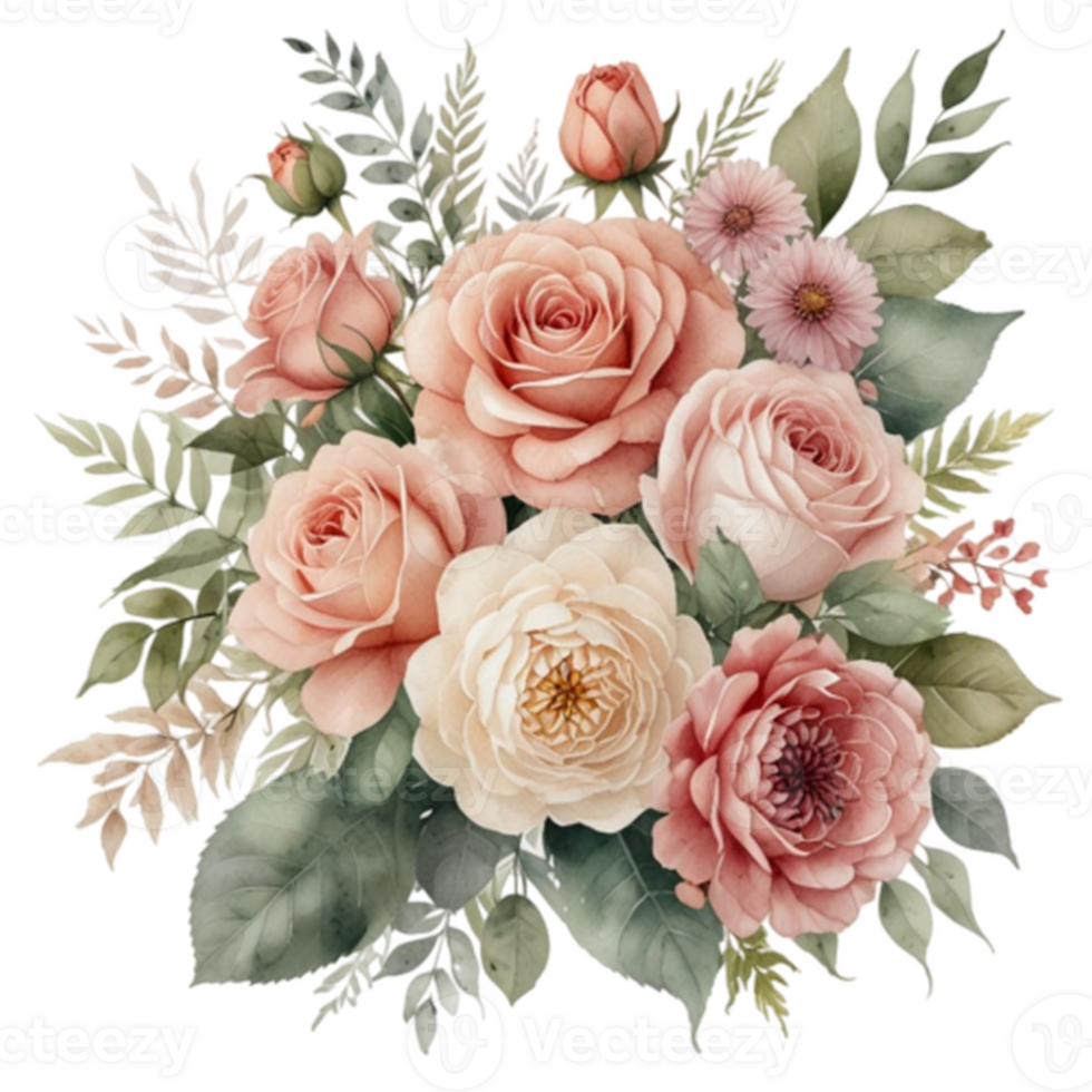 Watercolor Floral Bouquet png