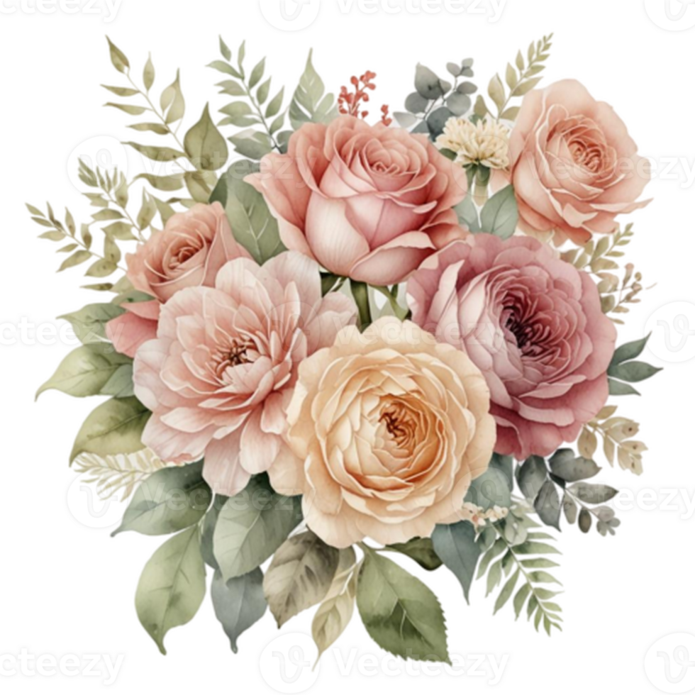 Watercolor Floral Bouquet png