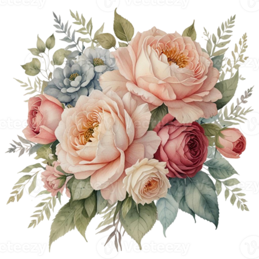 Watercolor Floral Bouquet png