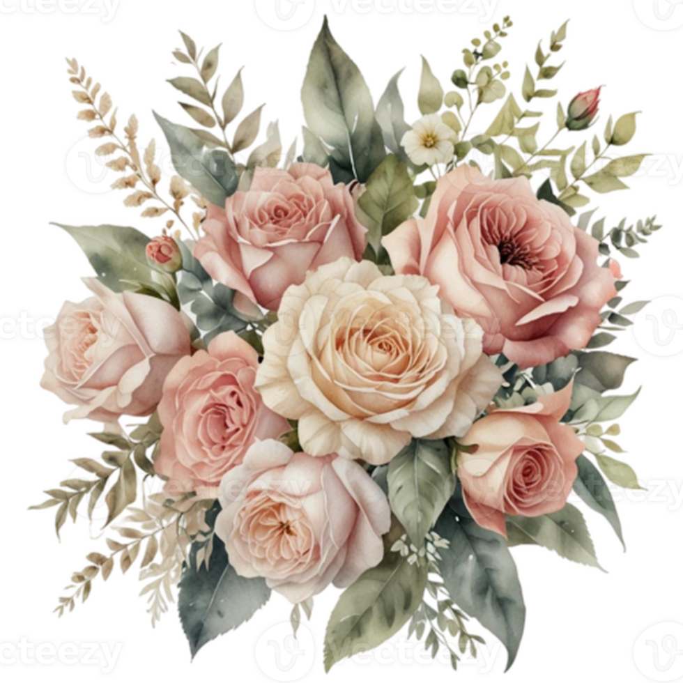 Watercolor Floral Bouquet png