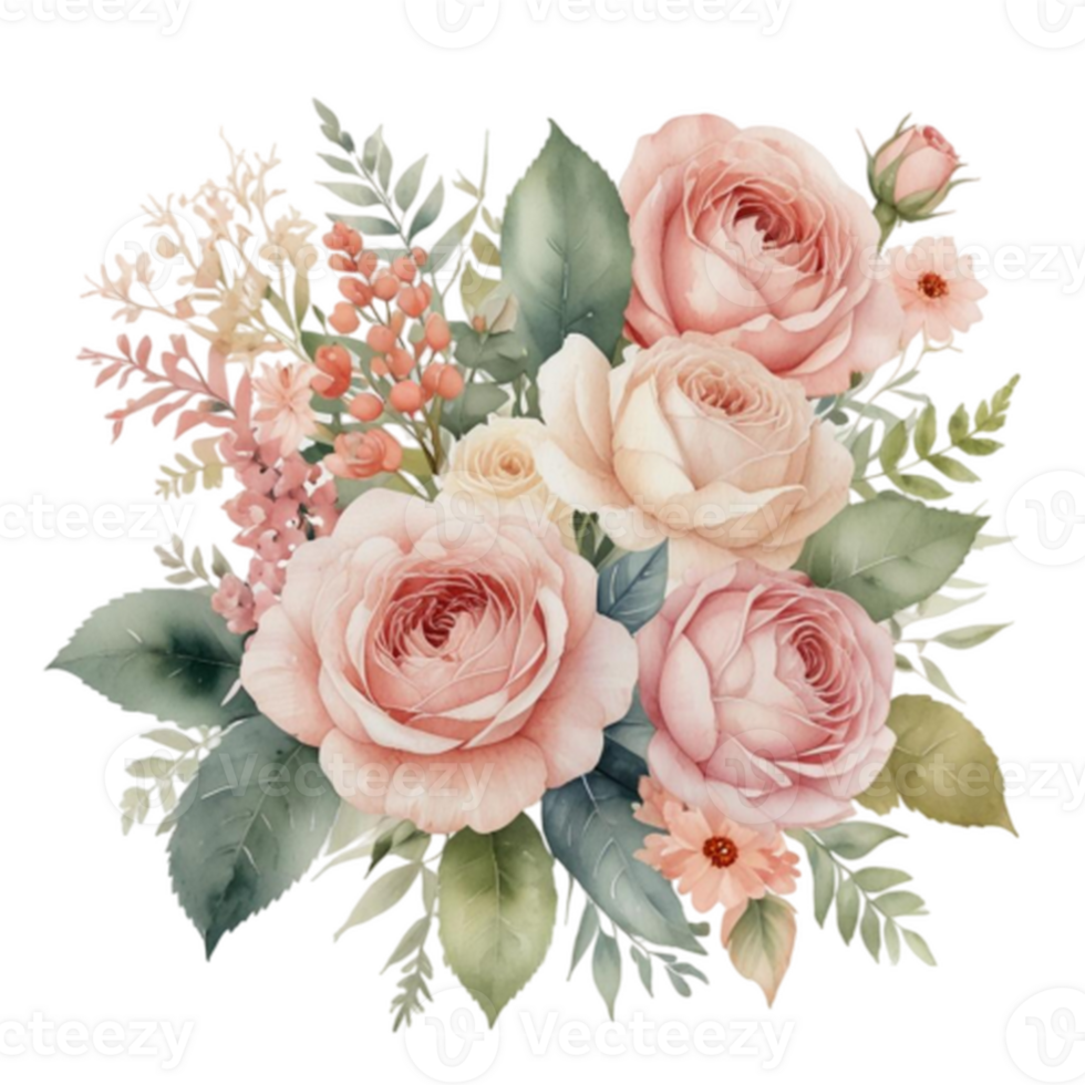 Watercolor Floral Bouquet png