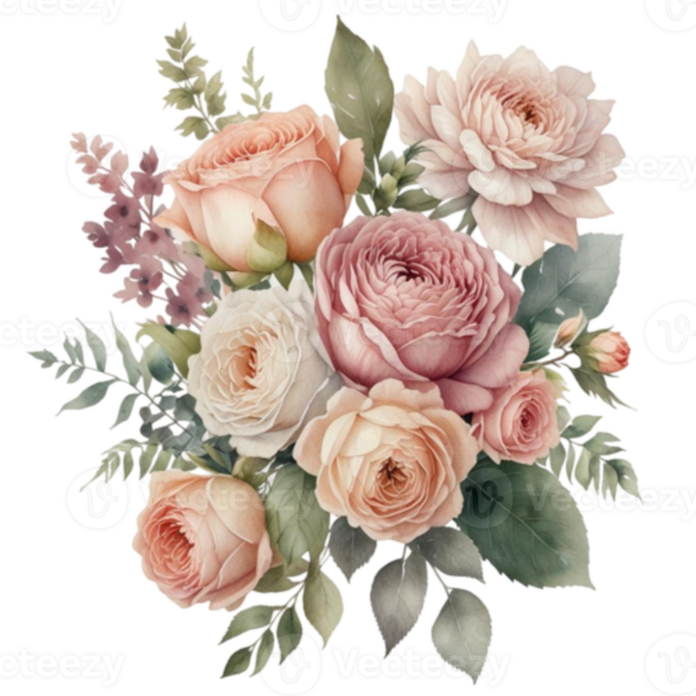 Watercolor Floral Bouquet png