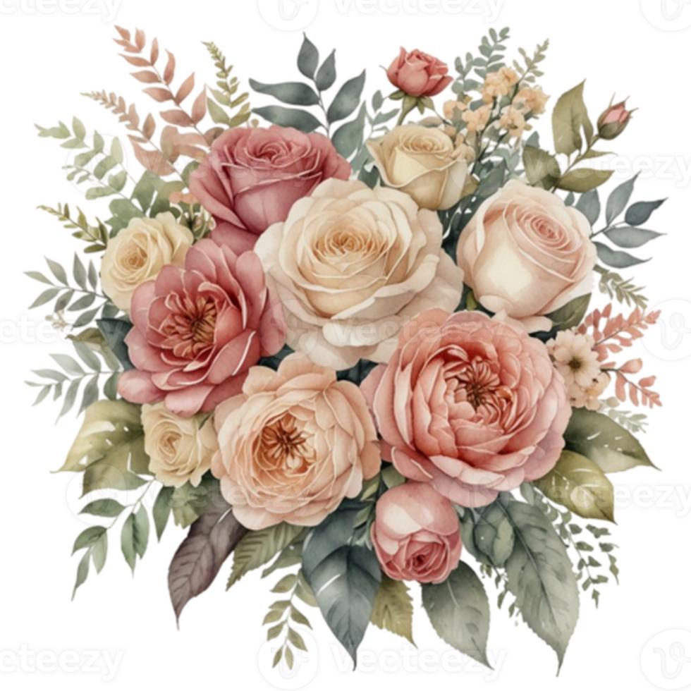 Watercolor Floral Bouquet png