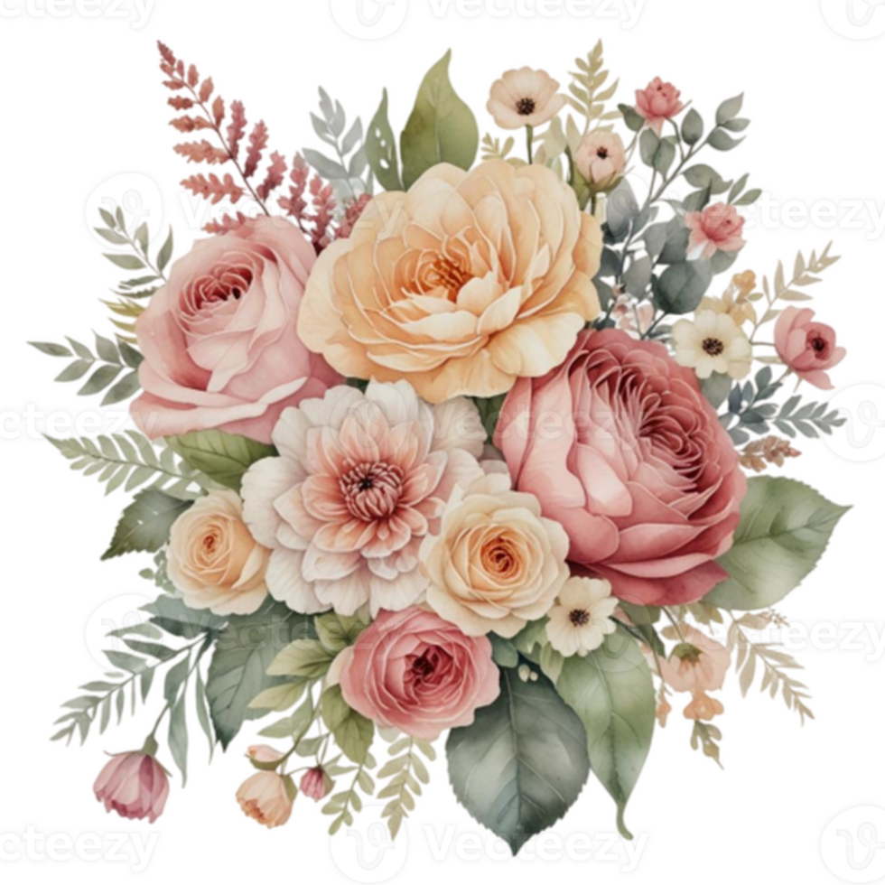 Watercolor Floral Bouquet png
