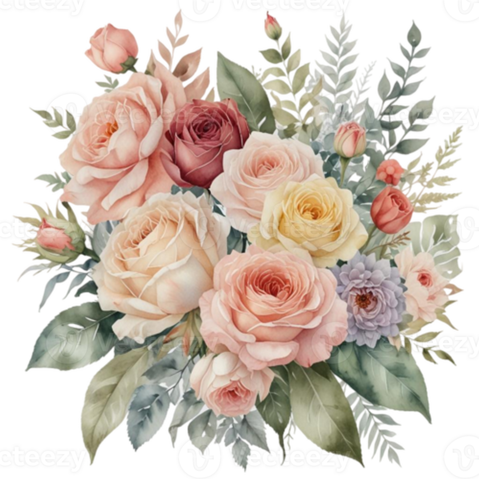 Watercolor Floral Bouquet png