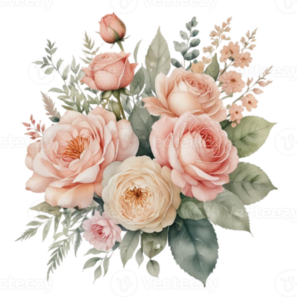 Watercolor Floral Bouquet png