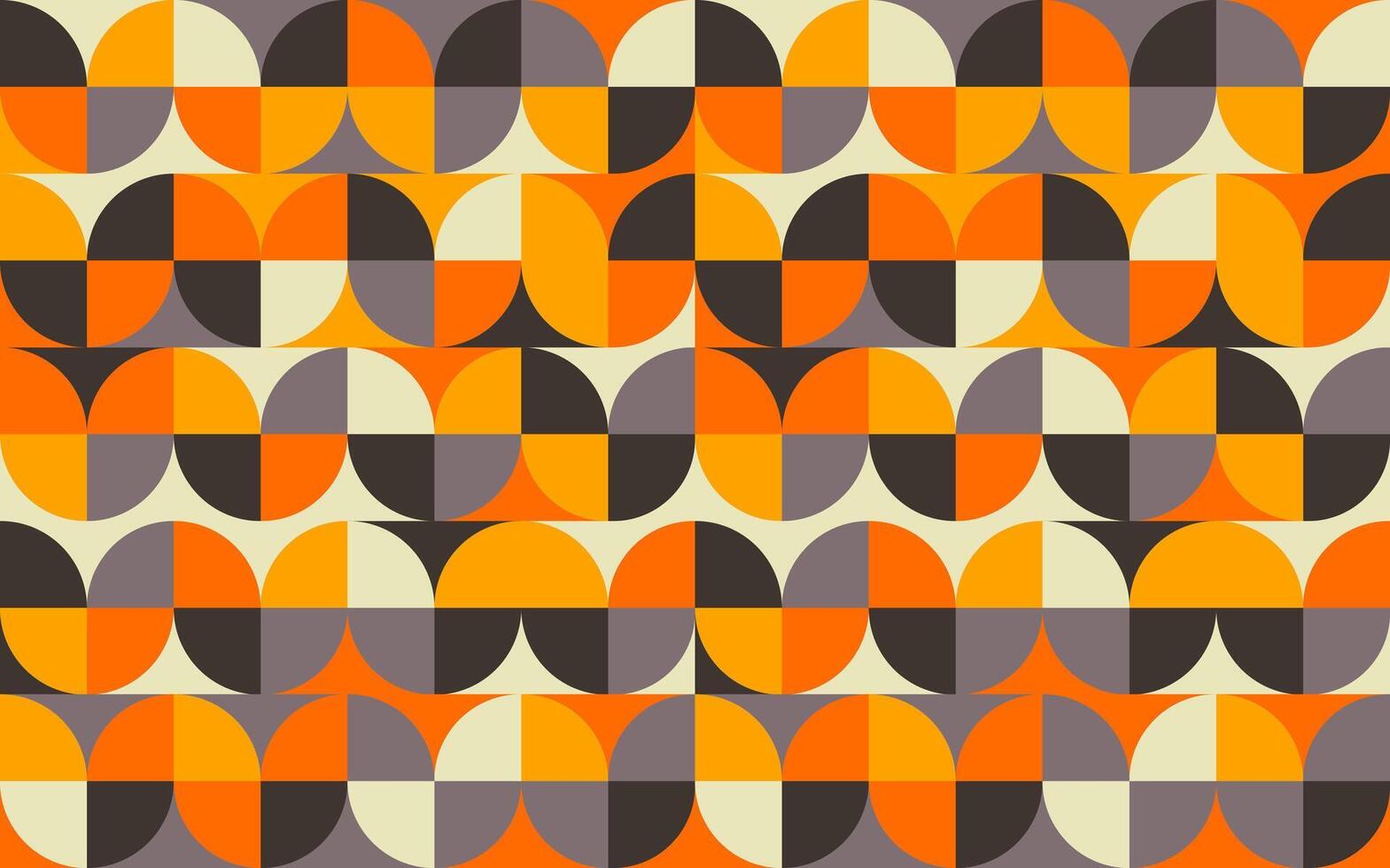 Retro geometric pattern background, abstract vector
