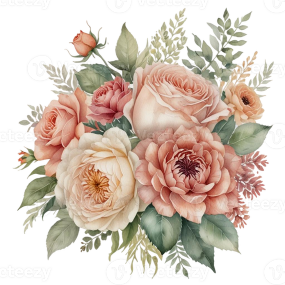 Watercolor Floral Bouquet png