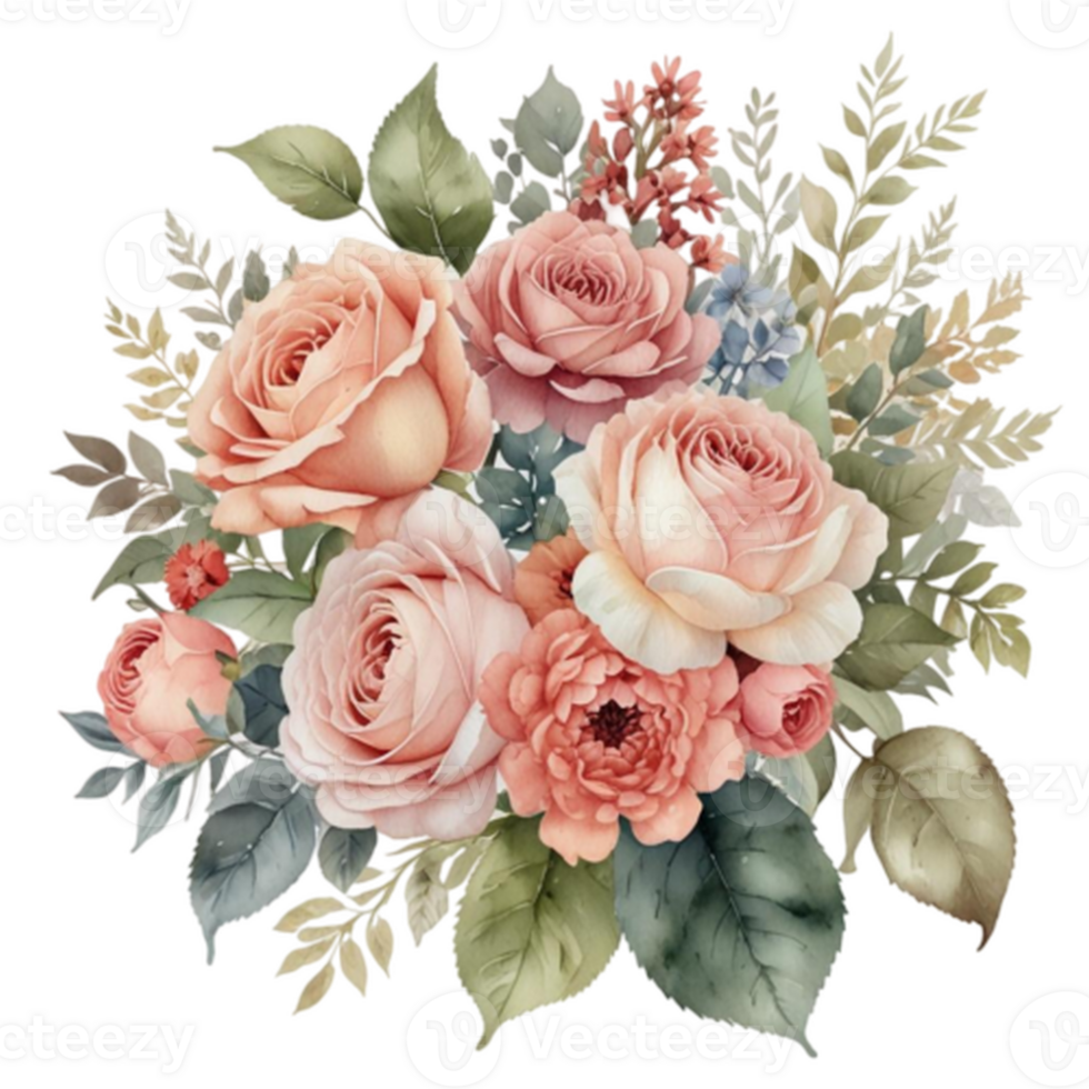 Watercolor Floral Bouquet png