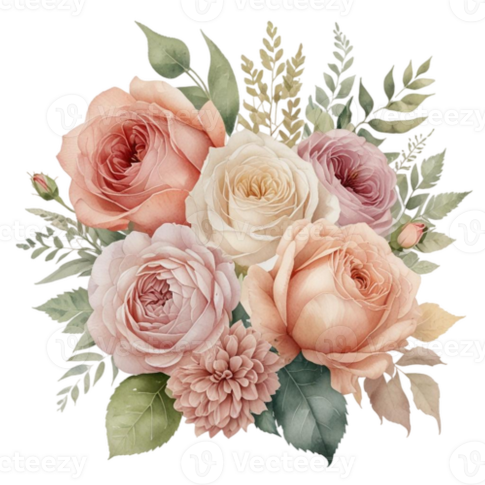 Watercolor Floral Bouquet png