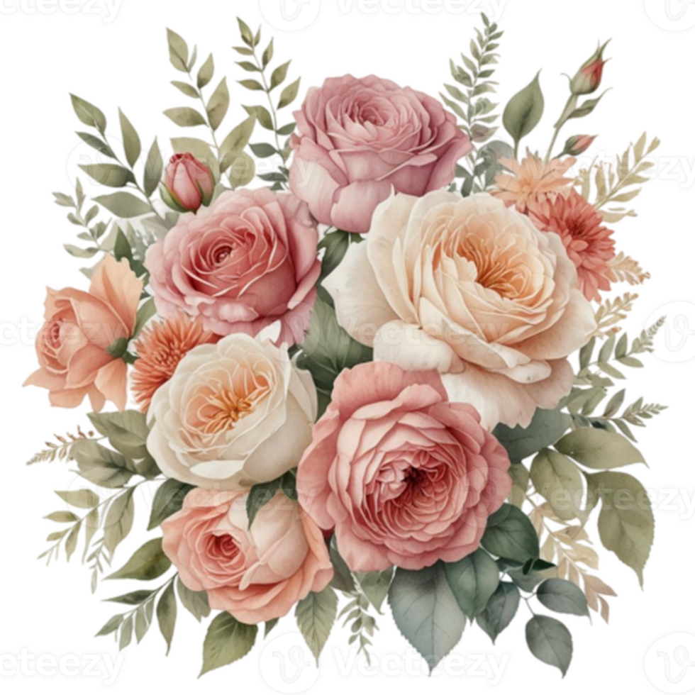Watercolor Floral Bouquet png