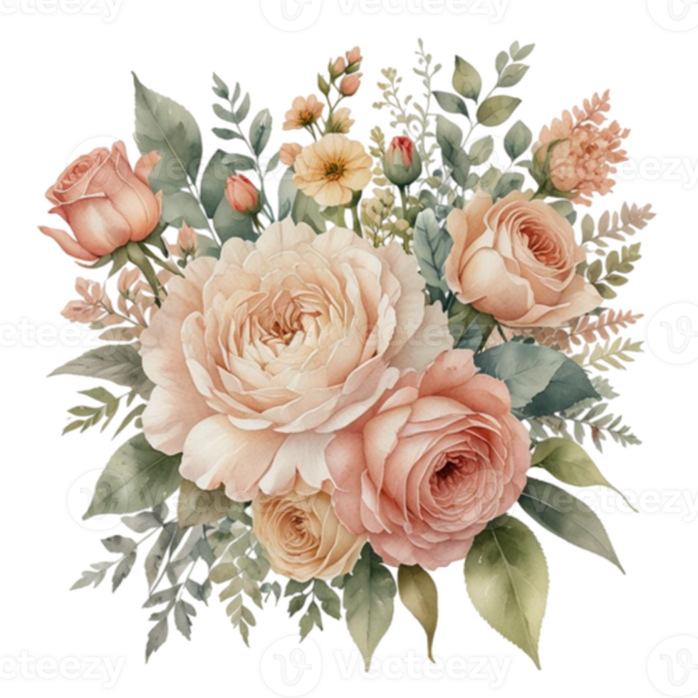 Watercolor Floral Bouquet png