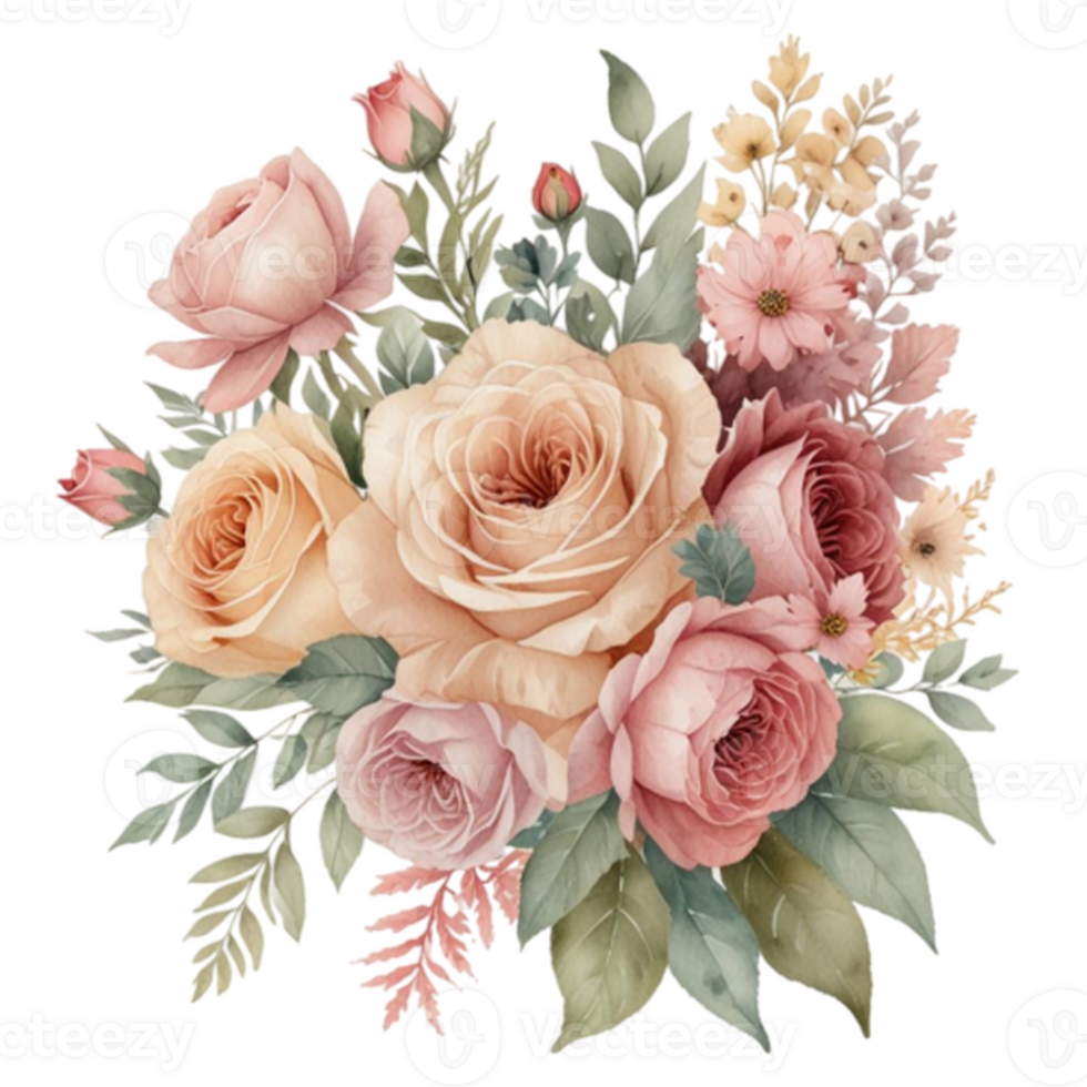 Watercolor Floral Bouquet png