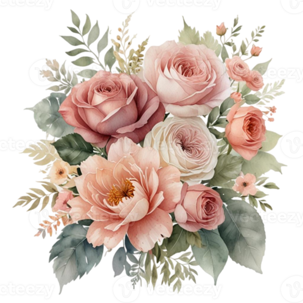 Watercolor Floral Bouquet png