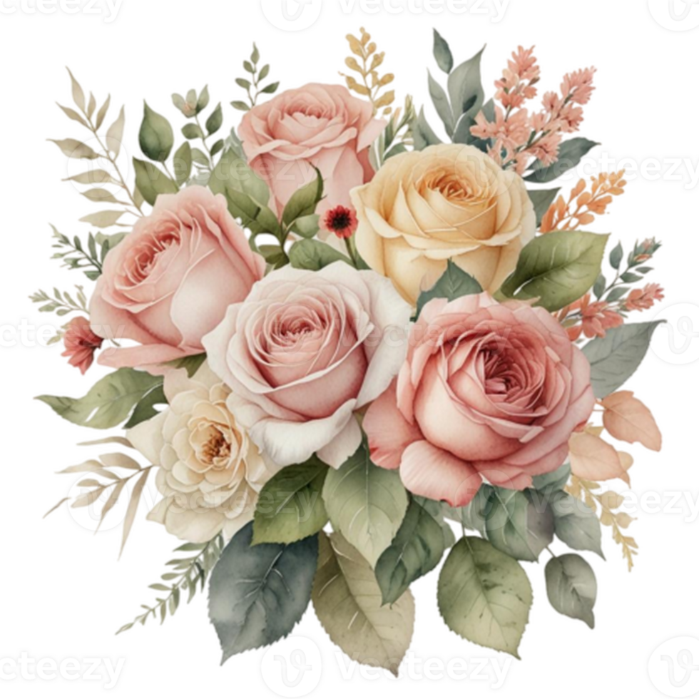 Watercolor Floral Bouquet png