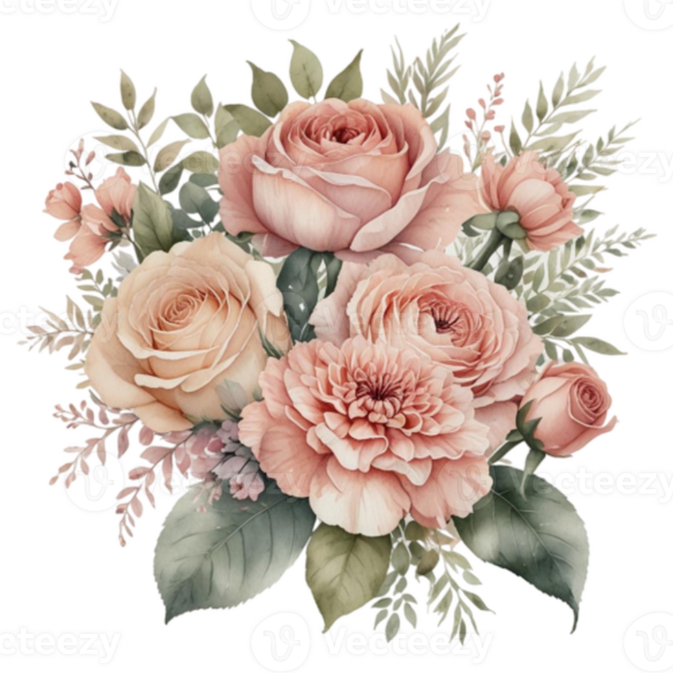Watercolor Floral Bouquet png