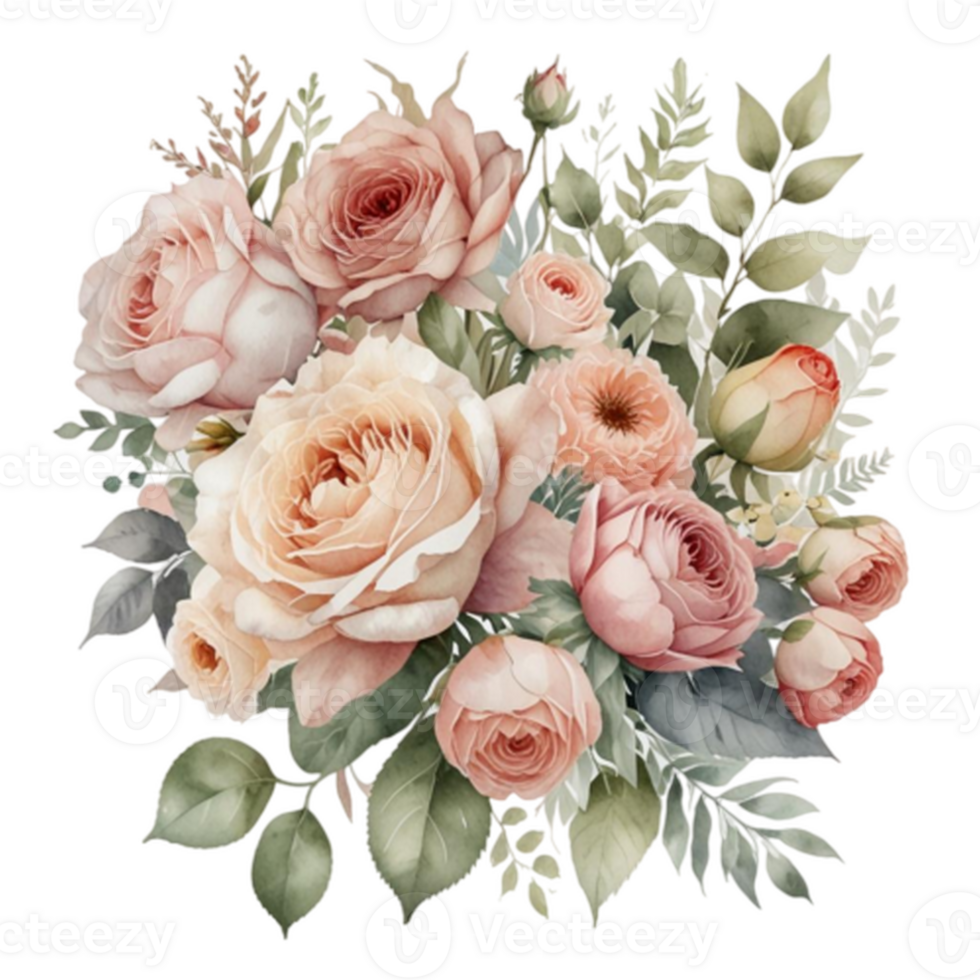 Watercolor Floral Bouquet png