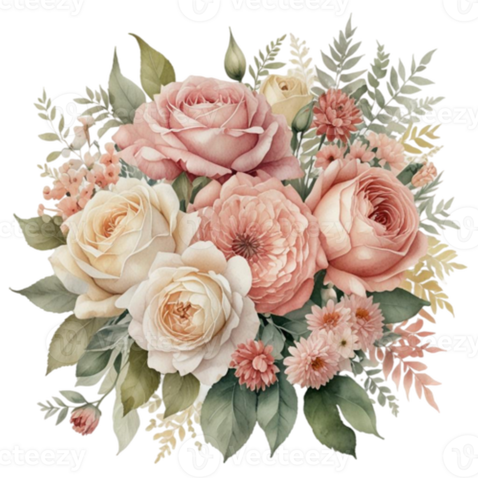 Watercolor Floral Bouquet png