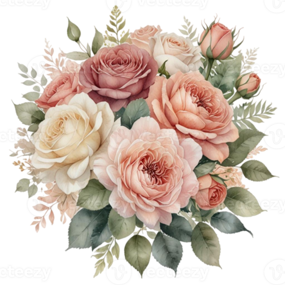 Watercolor Floral Bouquet png