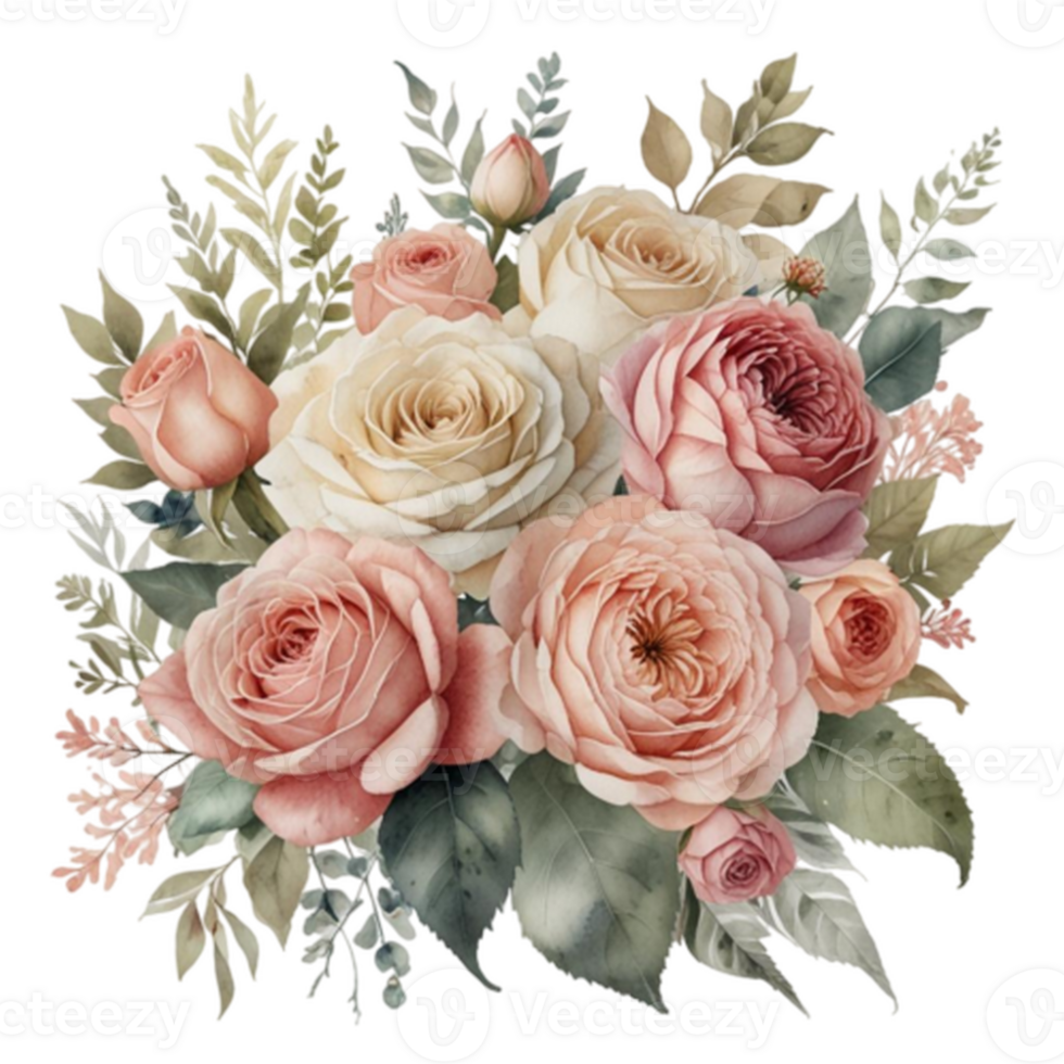 Watercolor Floral Bouquet png
