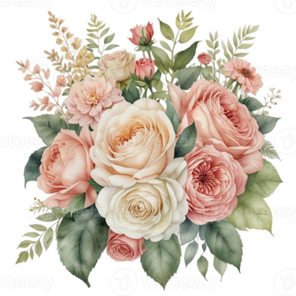 Watercolor Floral Bouquet png