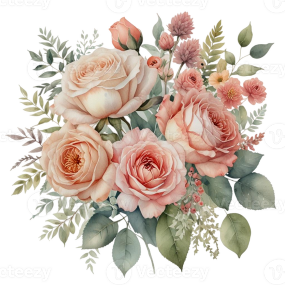 Watercolor Floral Bouquet png