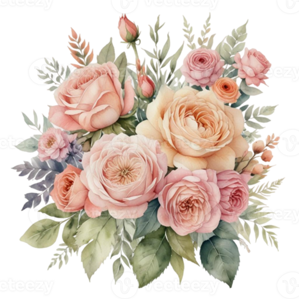 Watercolor Floral Bouquet png