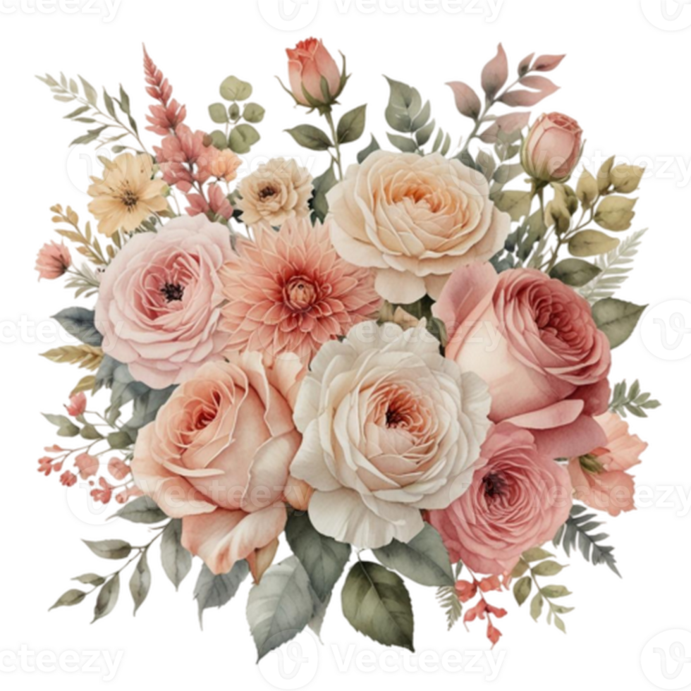 Watercolor Floral Bouquet png