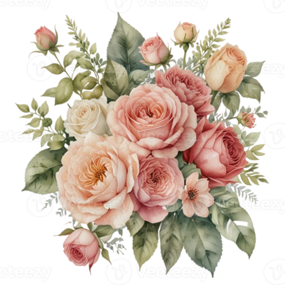 Watercolor Floral Bouquet png