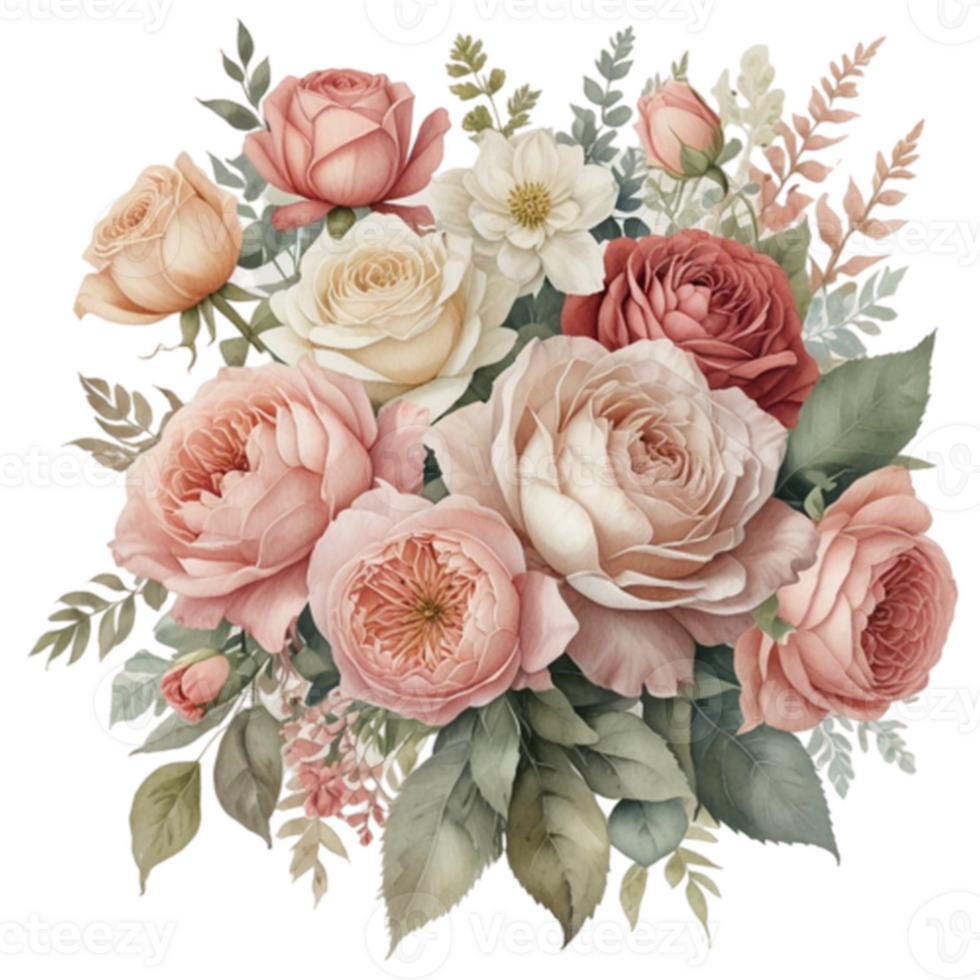 Watercolor Floral Bouquet png