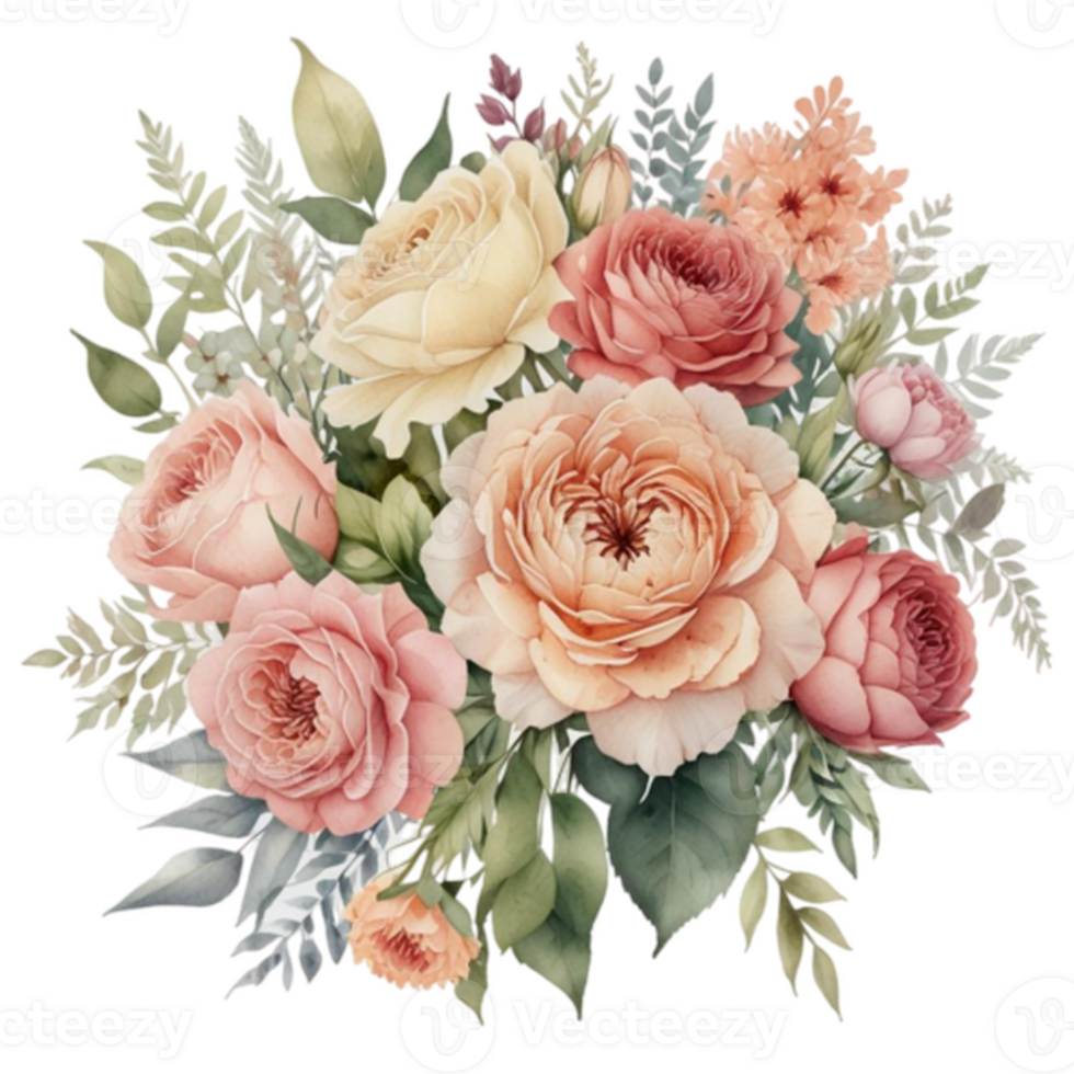 Watercolor Floral Bouquet png