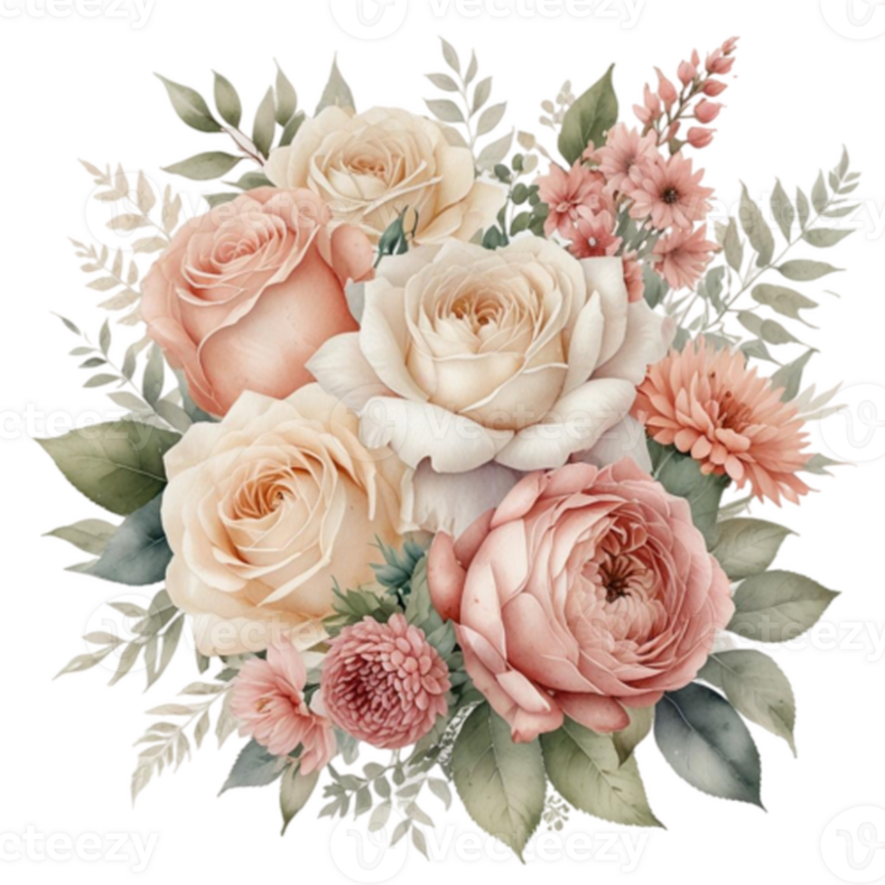 Watercolor Floral Bouquet png