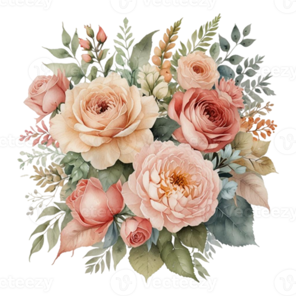 Watercolor Floral Bouquet png