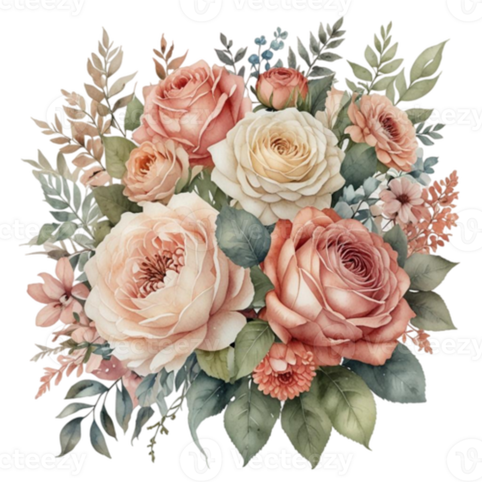 Watercolor Floral Bouquet png