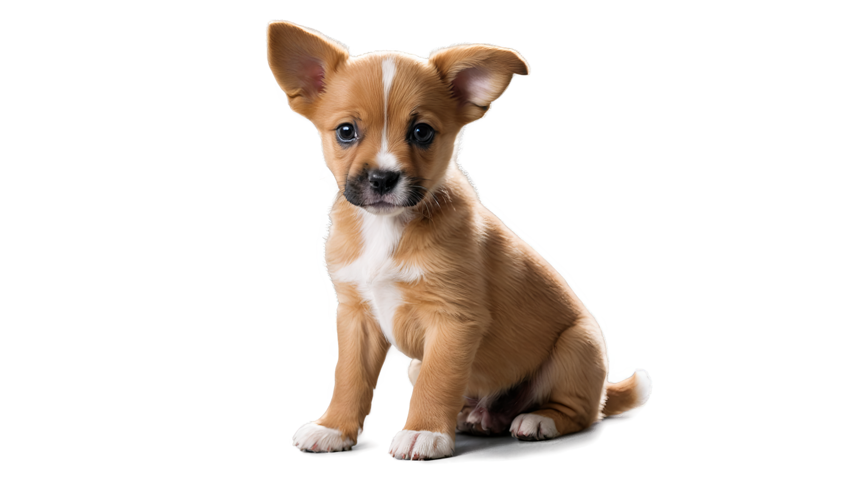 Cute Puppy with Floppy Ears png