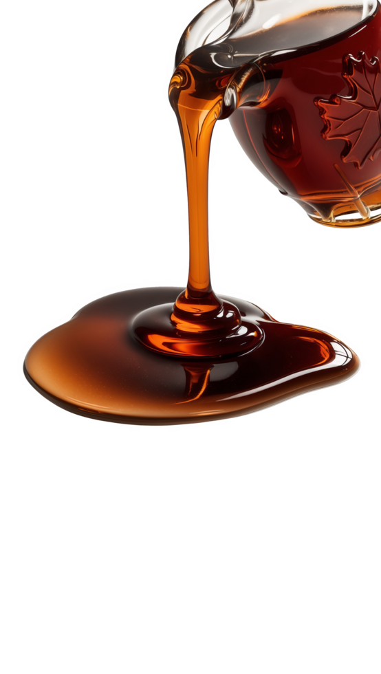 Smooth Stream of Maple Syrup Drizzling Down png