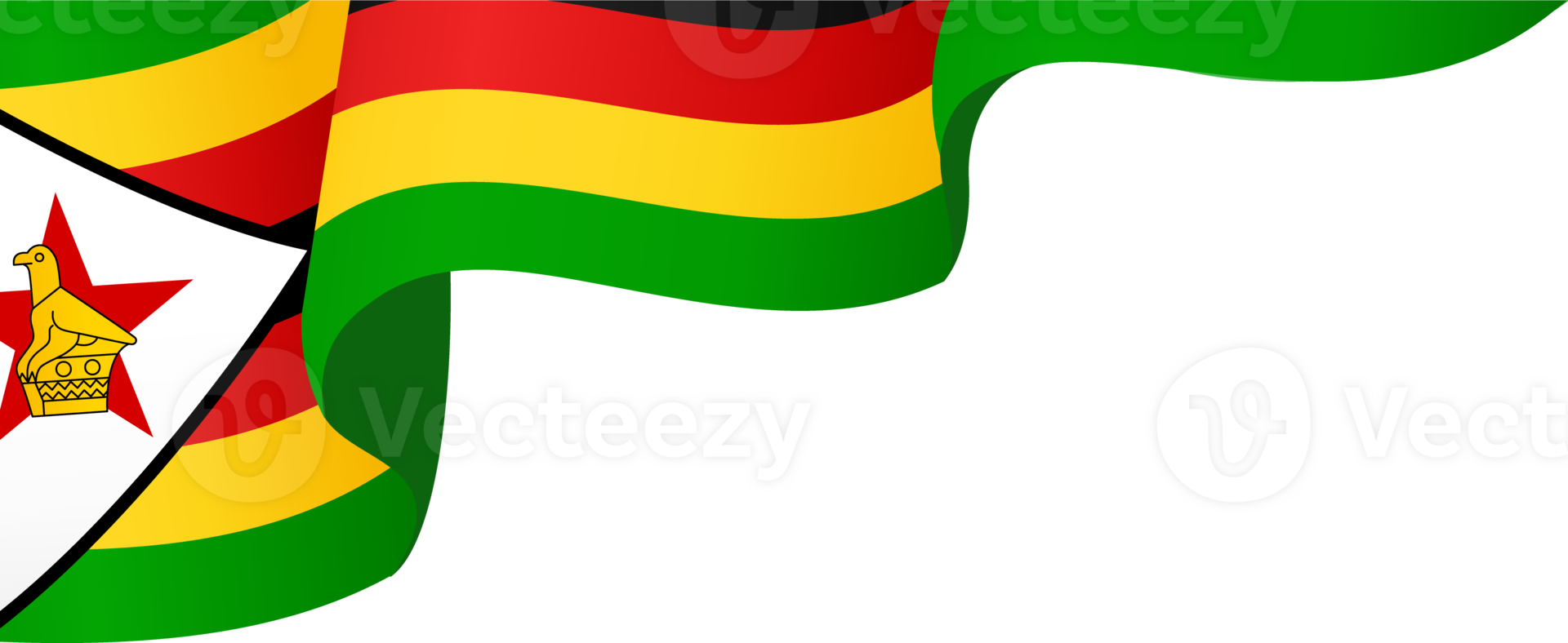 Zimbabwe flag wave png