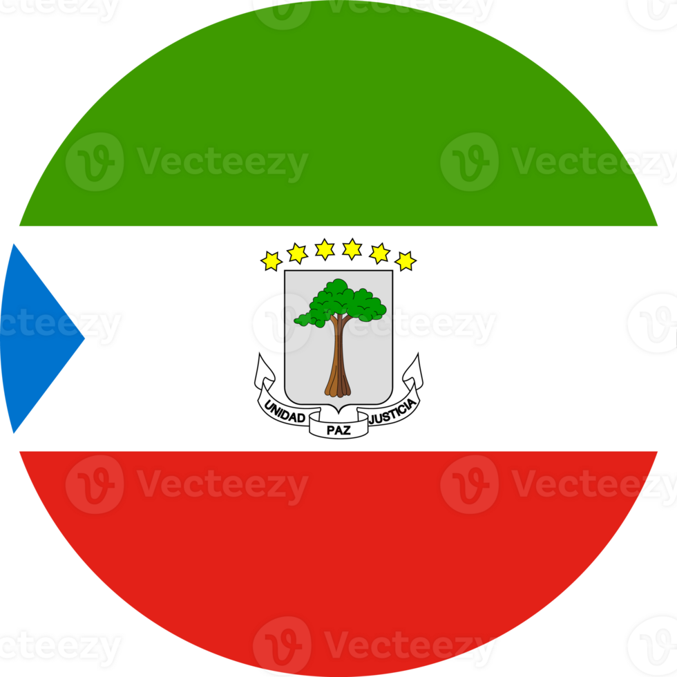 Equatorial Guinea flag button png