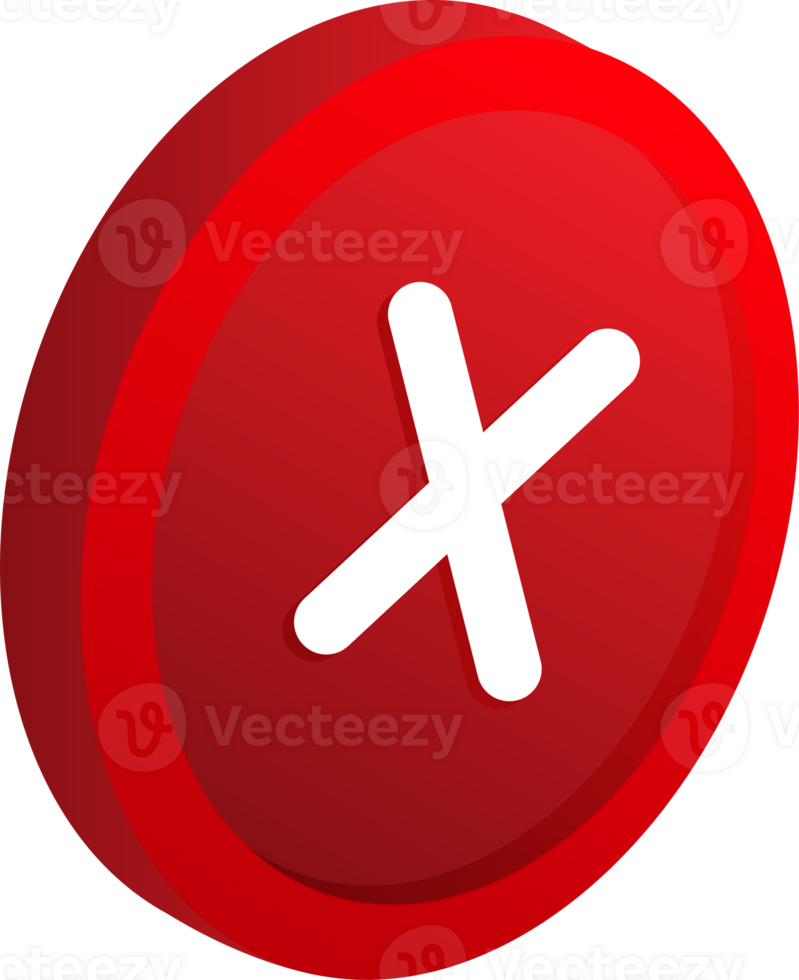 wrong isomatric symbol illustration design png