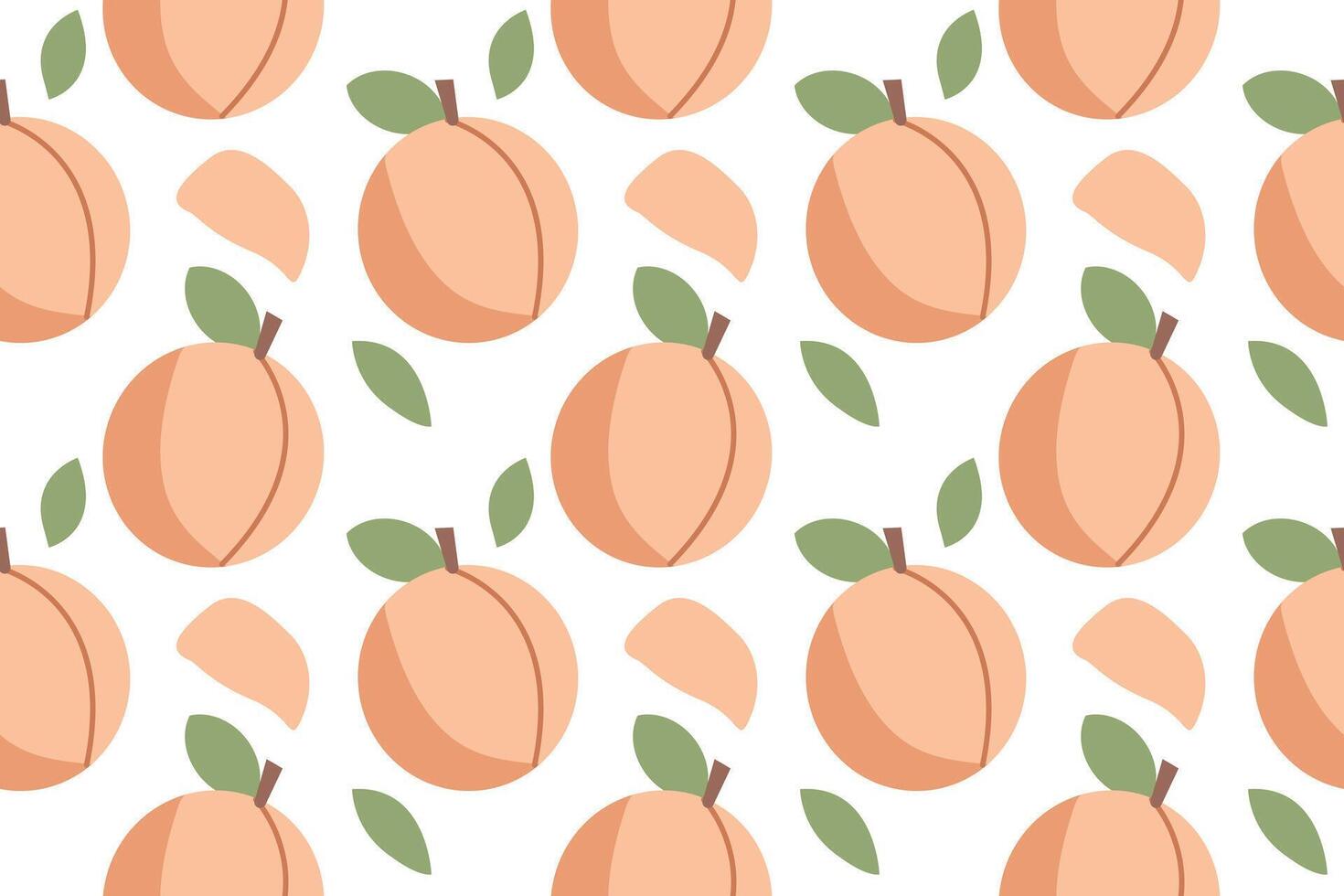 Expressive flat Peach Modern and Simple Illustration Perfectly Suited for Web Design, Social Media, and Mobile Applications. Isolated on white background. Peach icon vector