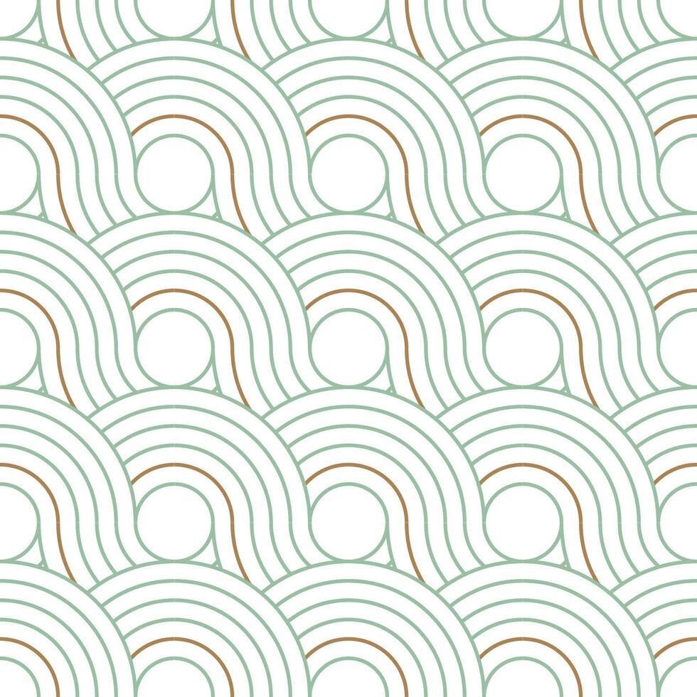 line seamless pattern with chinese and japanese style vector