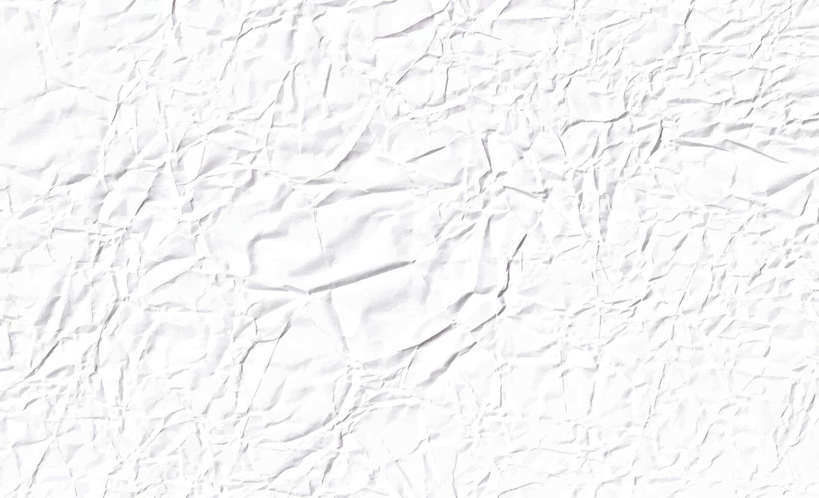 wrinkled white paper texture. Realistic background vector