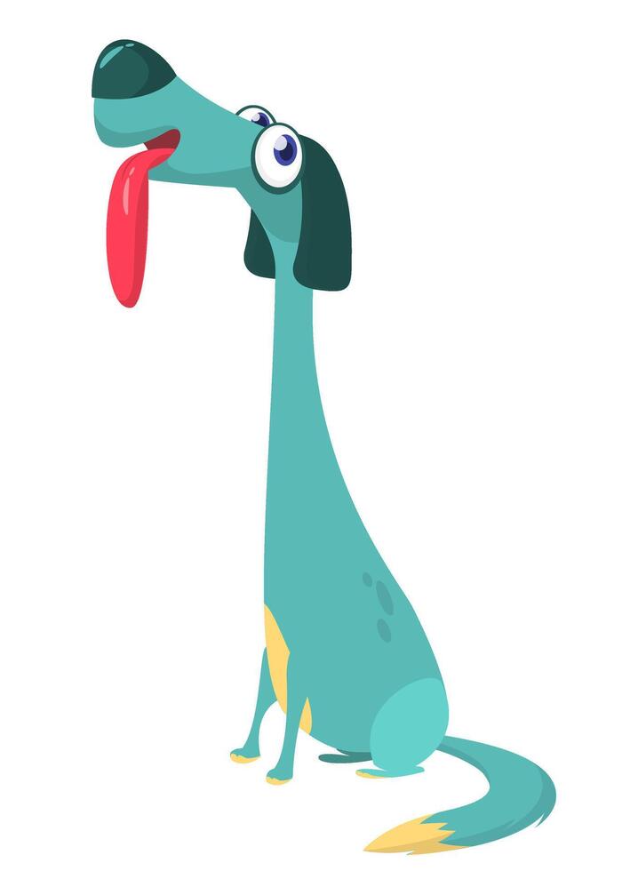 Cartoon doberman pinscher dog. illlustration. Design for icon or sticker vector