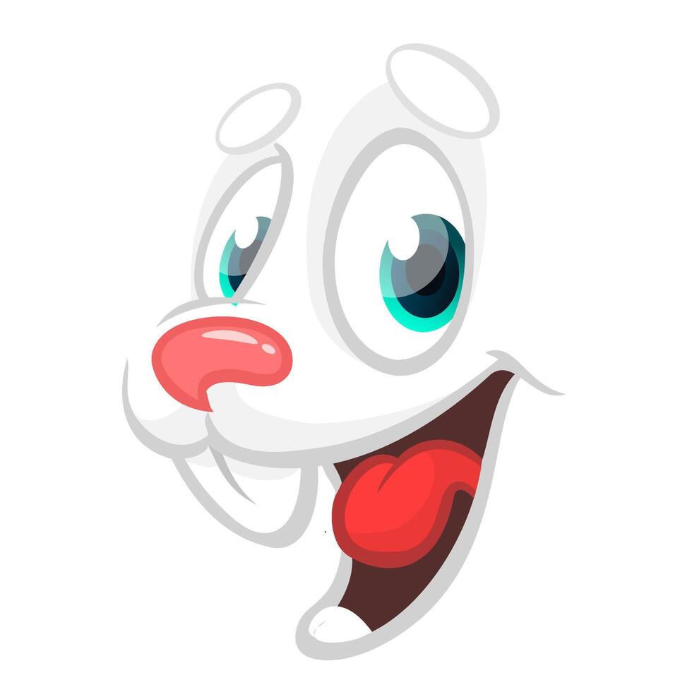Happy Bunny rabbit cartoon. illustration vector