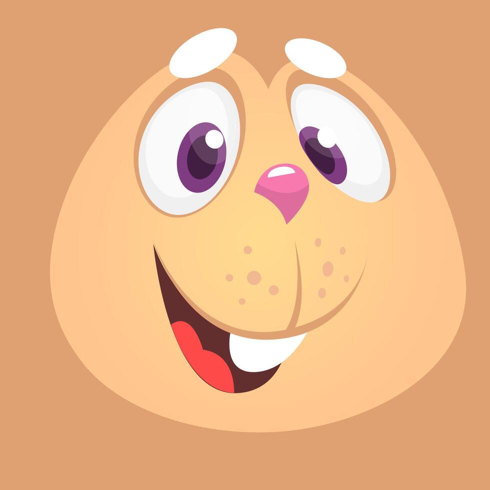 Happy Bunny rabbit cartoon. illustration vector