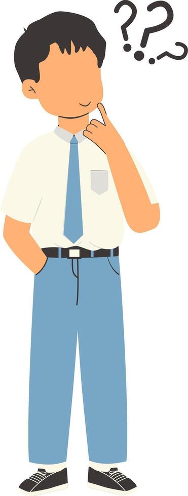 Indonesian senior high school student vector