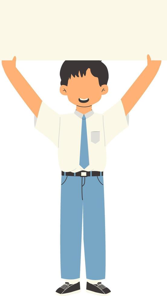 Indonesian senior high school student vector