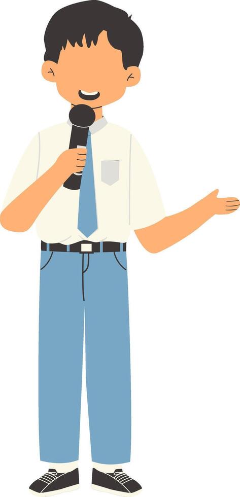 Indonesian senior high school student vector