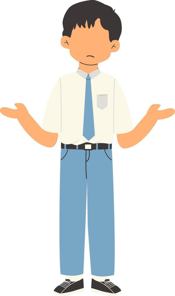Indonesian senior high school student vector
